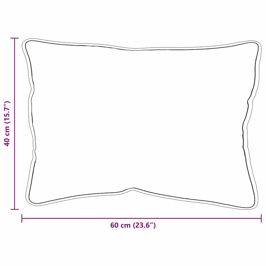 Cuscino con cuscino Bianco 60 x 40 x 20 cm Poliestere | homemem39