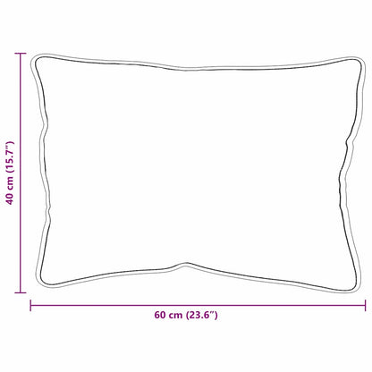 Cuscino con cuscino Bianco 60 x 40 x 20 cm Poliestere | homemem39