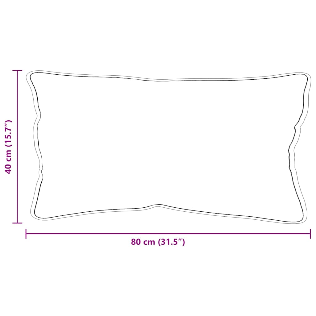 Cuscino con cuscino Bianco 80 x 40 x 20 cm Poliestere | homemem39