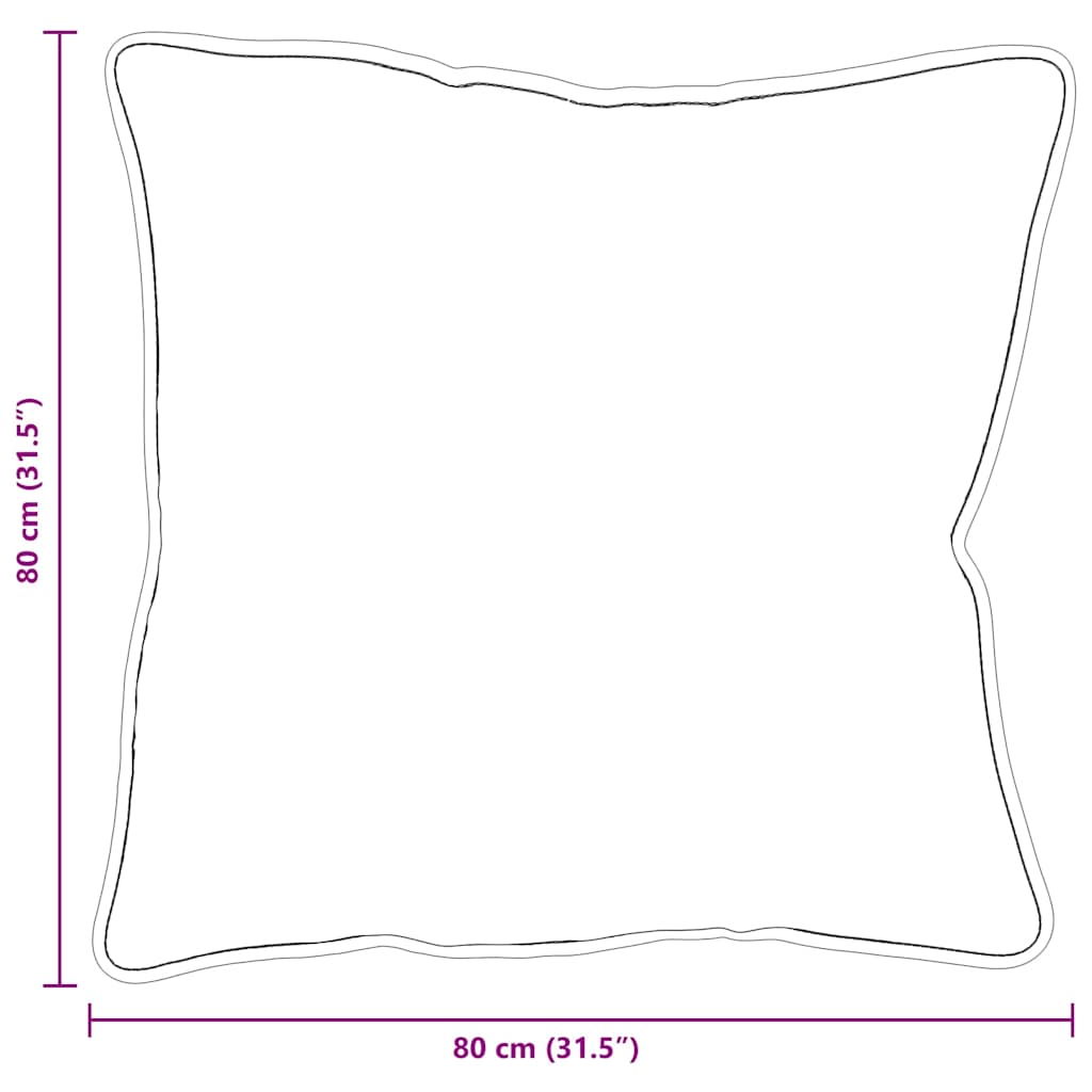 Cuscino con cuscino Bianco 81 x 80 x 20 cm Poliestere | homemem39