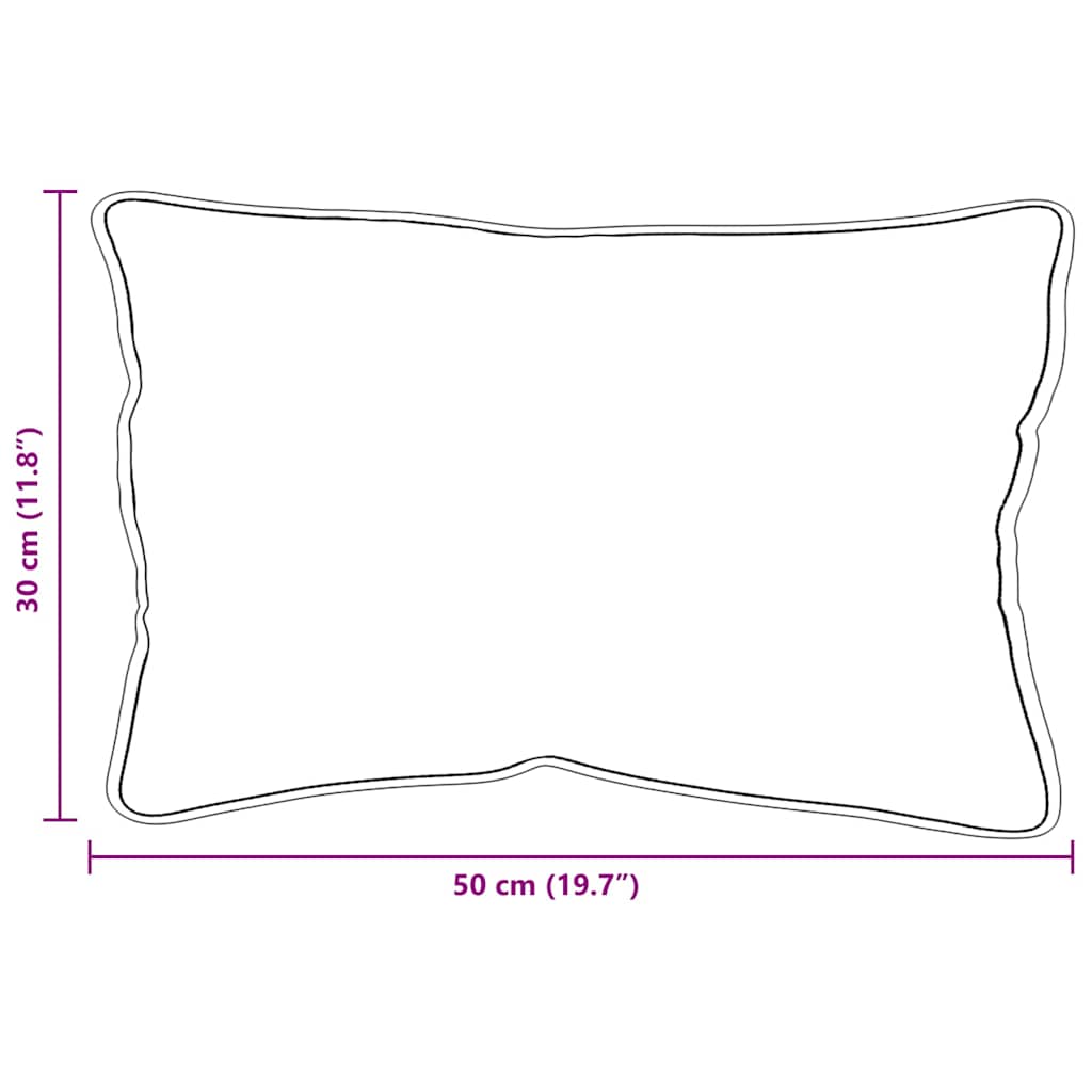Cuscino con cuscino 2 pcs Bianco 51 x 31 x 20 cm Poliestere | homemem39