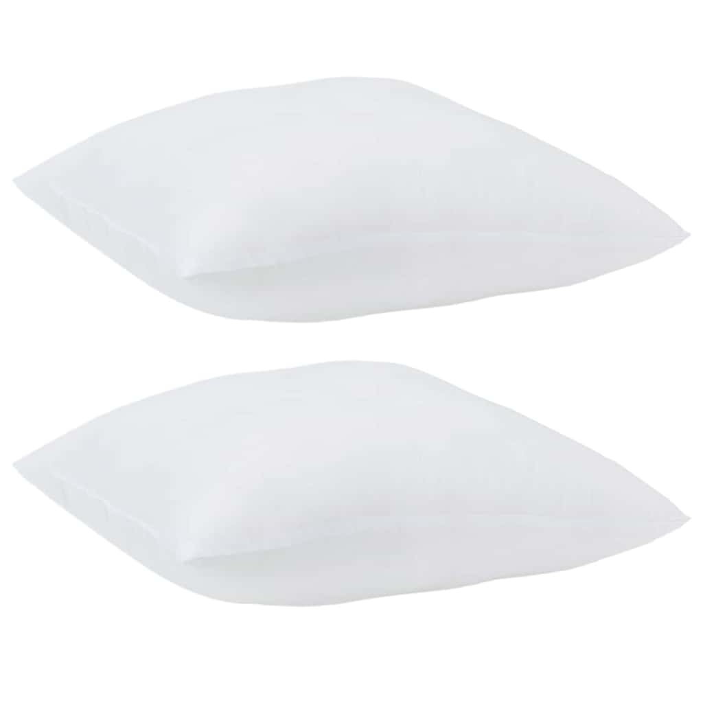 Cuscino con cuscino 2 pcs Bianco 51 x 50 x 20 cm Poliestere | homemem39