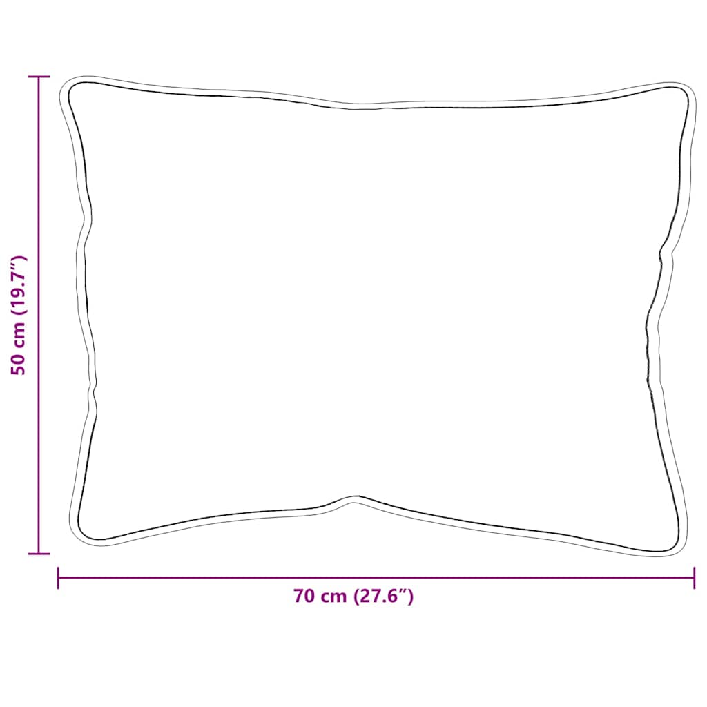 Cuscino con cuscino 2 pcs Bianco 71 x 51 x 20 cm Poliestere | homemem39