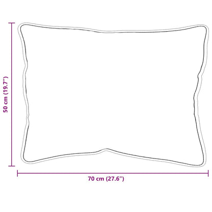 Cuscino con cuscino 2 pcs Bianco 71 x 51 x 20 cm Poliestere | homemem39