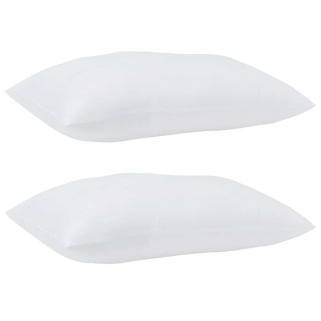 Cuscino con cuscino 2 pcs Bianco 61 x 41 x 20 cm Poliestere | homemem39