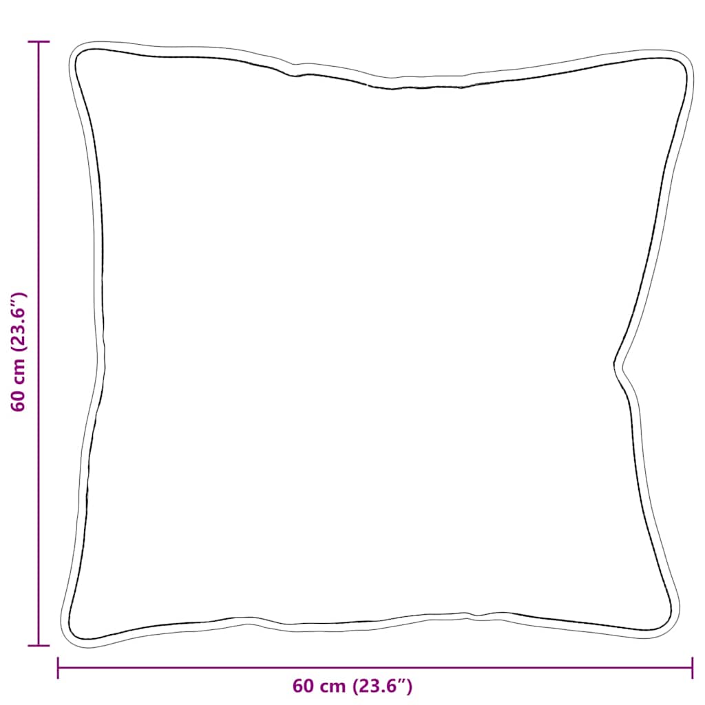 Cuscino con cuscino 2 pcs Bianco 60 x 60 x 20 cm Poliestere | homemem39