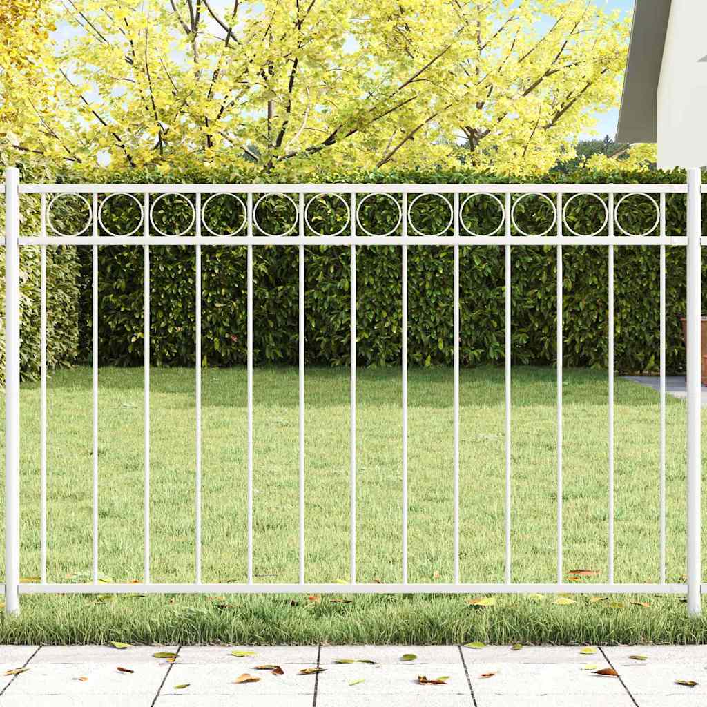 Elemento Recinzione ASSEN Bianco 170 x 80 cm Acciaio | homemem39