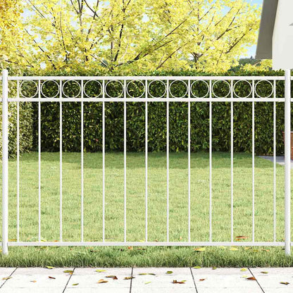 Elemento Recinzione ASSEN Bianco 170 x 80 cm Acciaio | homemem39