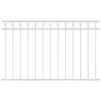 Elemento Recinzione ASSEN Bianco 170 x 80 cm Acciaio | homemem39