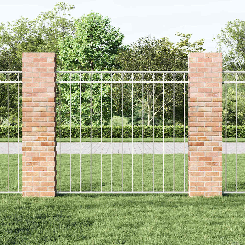 Elemento Recinzione ASSEN Bianco 170 x 120 cm Acciaio | homemem39