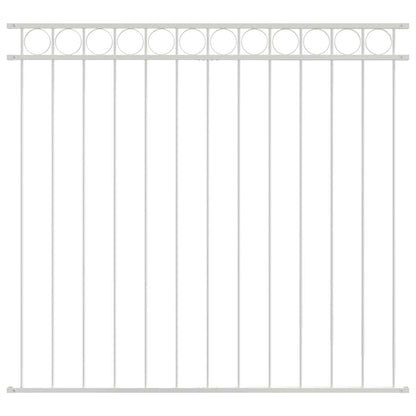 Elemento Recinzione ASSEN Bianco 170 x 120 cm Acciaio | homemem39