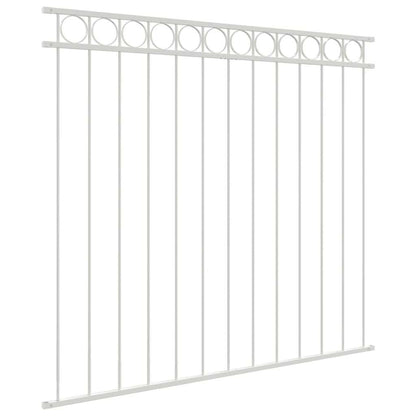Elemento Recinzione ASSEN Bianco 170 x 120 cm Acciaio | homemem39