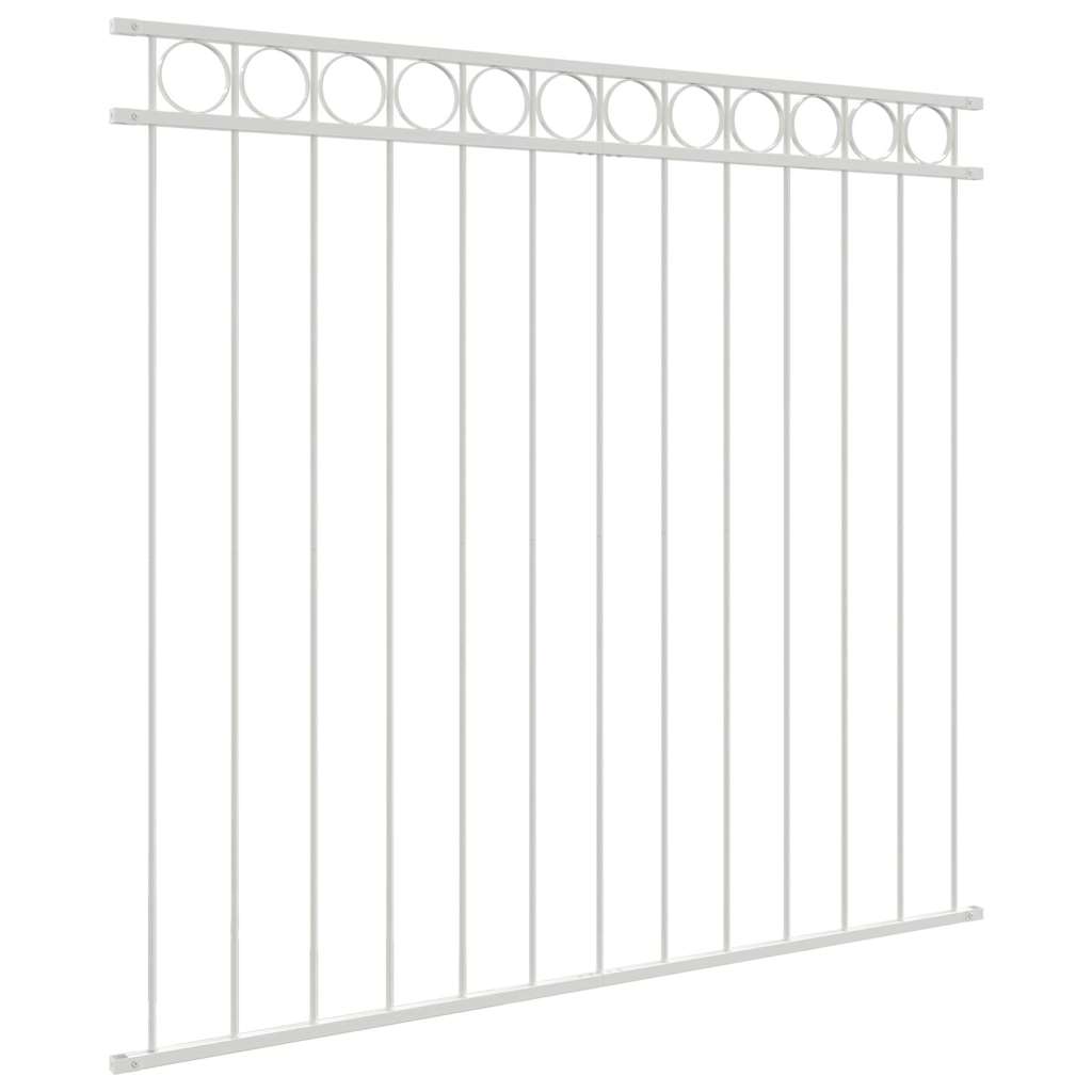 Elemento Recinzione ASSEN Bianco 170 x 150 cm Acciaio | homemem39