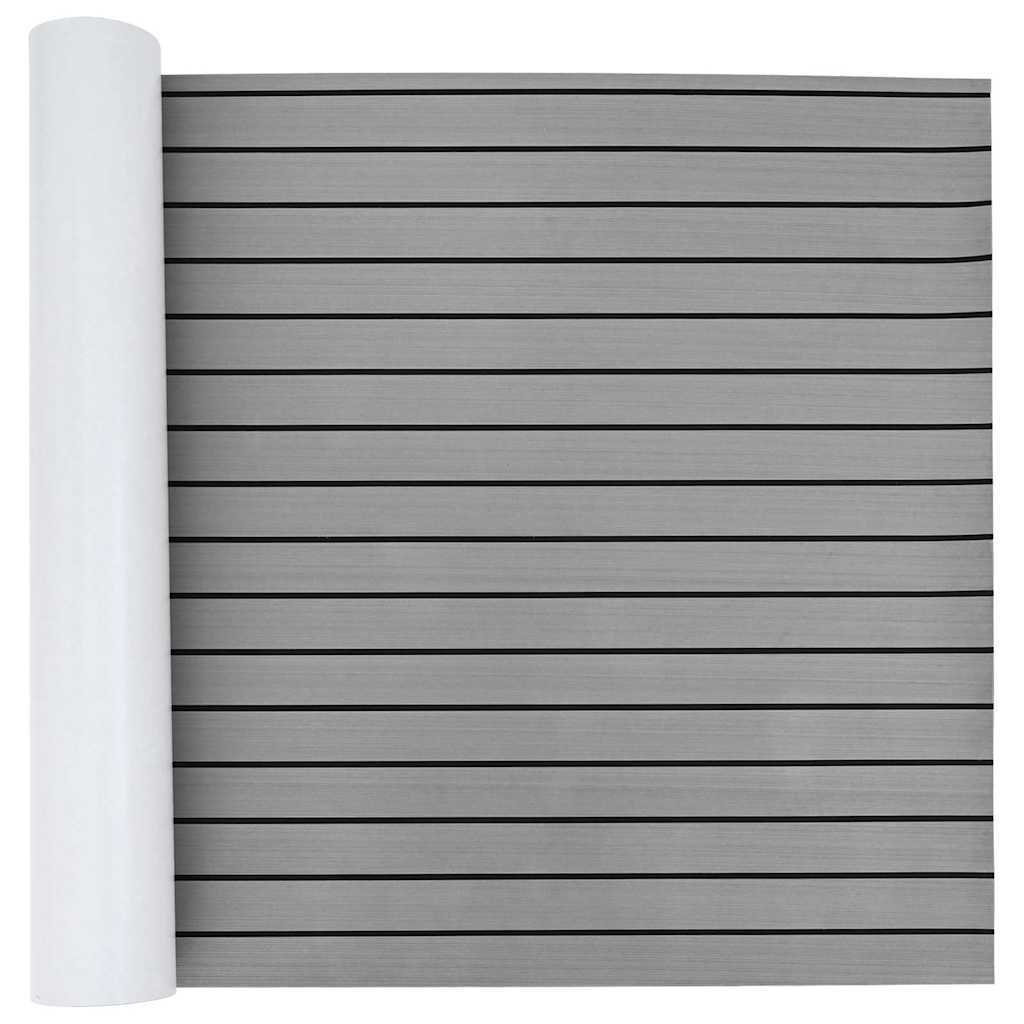 Pavimento per Barca grigio chiaro e nero 240 x 90 cm