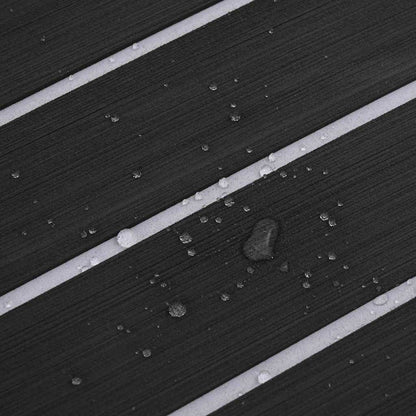 Pavimento per Barca grigio scuro e bianco 240 x 90 cm