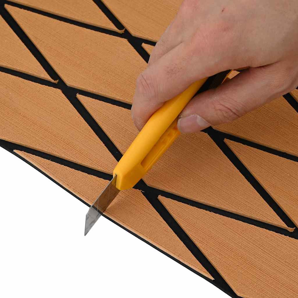 Pavimento per Barca Marrone e nero 190 x 70 cm Schiuma EVA