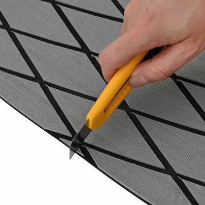 Tappetino per Barche Grigio Chiaro con Nero 190 x 70 x 0,5 cm