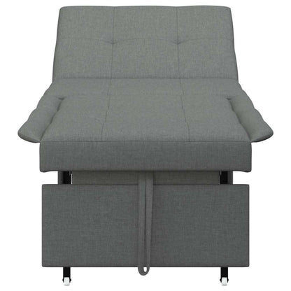 Divano letto Grigio scuro 194 x 67 x 37 cm Tessuto