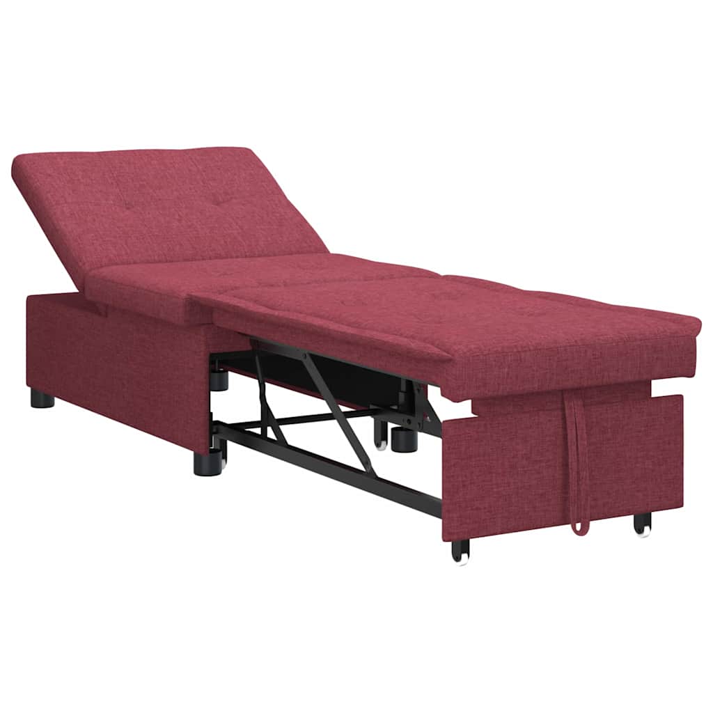 Divano letto Rosso 194 x 67 x 37 cm Tessuto