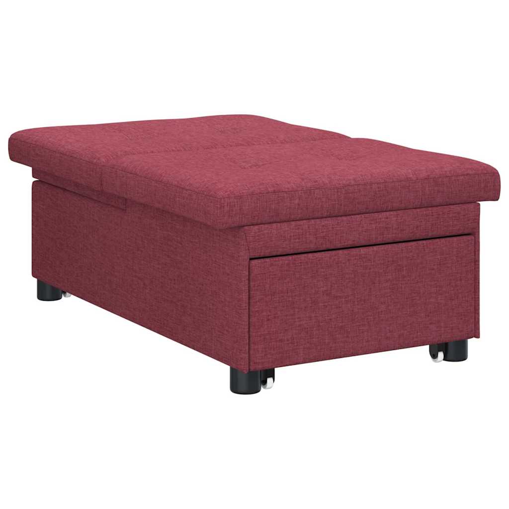 Divano letto Rosso 194 x 67 x 37 cm Tessuto