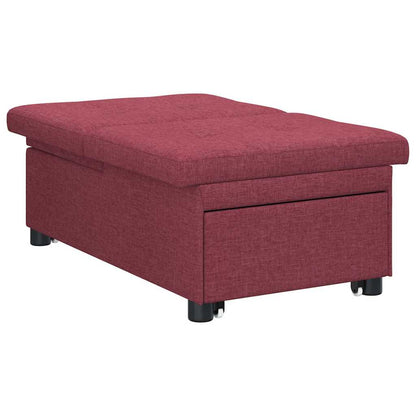 Divano letto Rosso 194 x 67 x 37 cm Tessuto