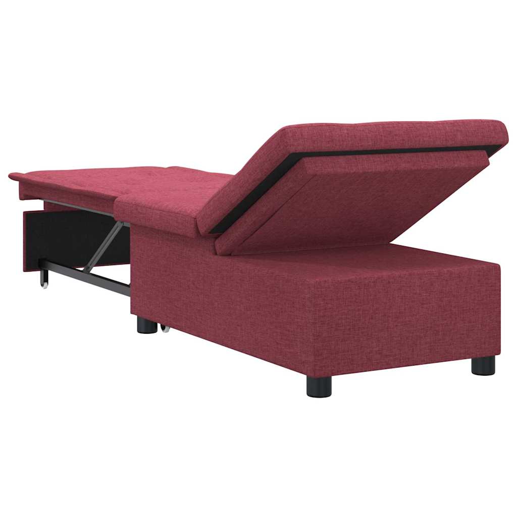 Divano letto Rosso 194 x 67 x 37 cm Tessuto