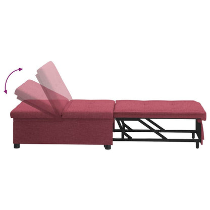 Divano letto Rosso 194 x 67 x 37 cm Tessuto