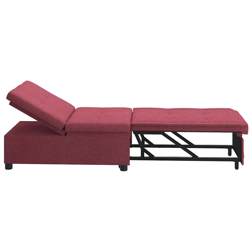 Divano letto Rosso 194 x 67 x 37 cm Tessuto