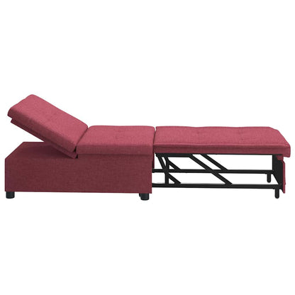 Divano letto Rosso 194 x 67 x 37 cm Tessuto