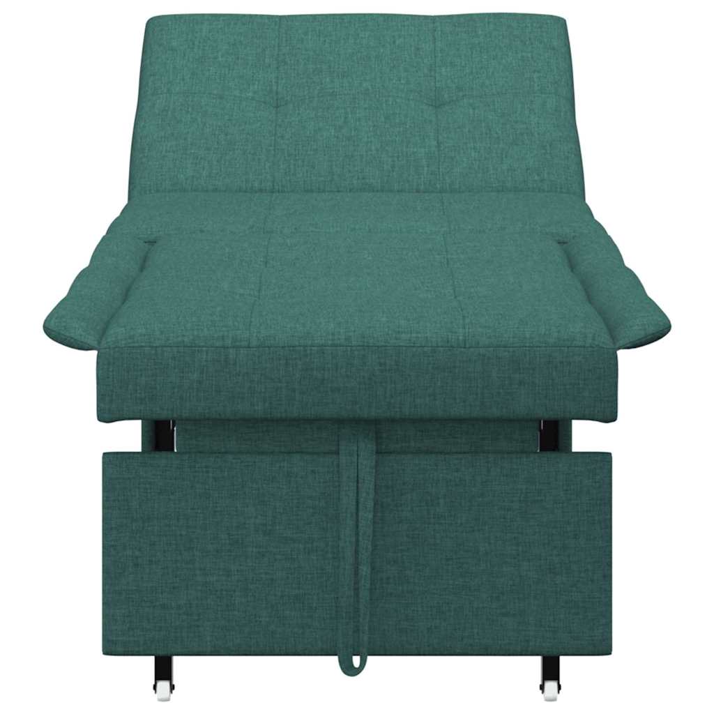 Divano letto Verde scuro 194 x 67 x 37 cm Tessuto