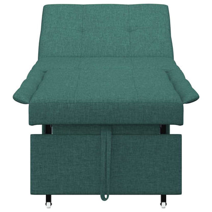 Divano letto Verde scuro 194 x 67 x 37 cm Tessuto