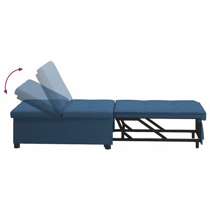 Divano letto Blu 194 x 67 x 37 cm Tessuto