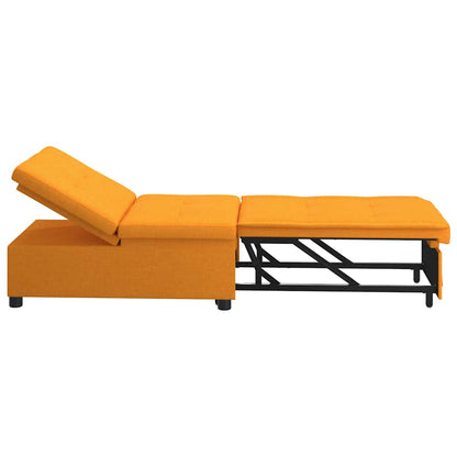 Divano letto Giallo scuro 194 x 67 x 37 cm Tessuto
