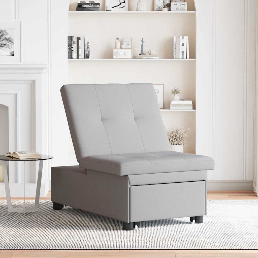 Divano letto Grigio 194 x 67 x 37 cm Tessuto