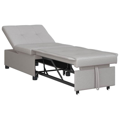 Divano letto Grigio 194 x 67 x 37 cm Tessuto