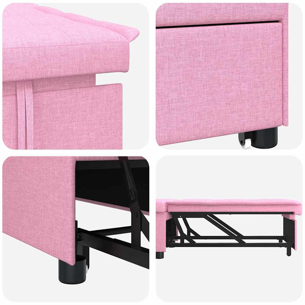 Divano letto Rosa 194 x 67 x 37 cm Tessuto