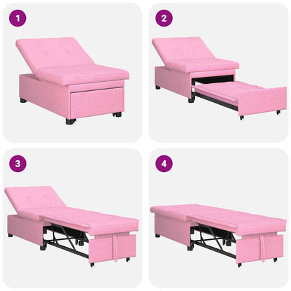 Divano letto Rosa 194 x 67 x 37 cm Tessuto