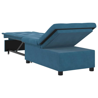 Divano Letto Blu 67 x 194 x 38 cm Velluto