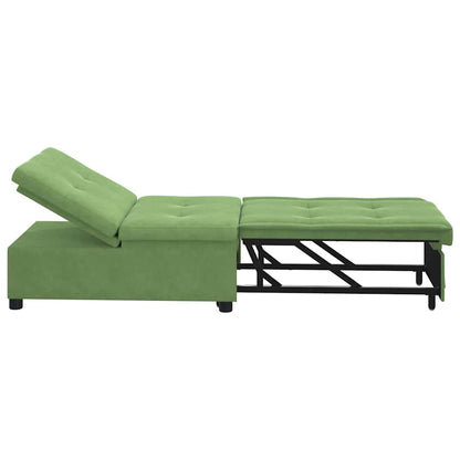 Divano Letto Verde chiaro 67 x 194 x 38 cm Velluto