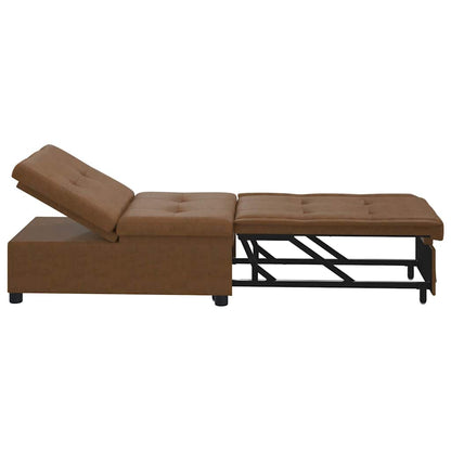 Divano Letto Marrone 67 x 194 x 38 cm