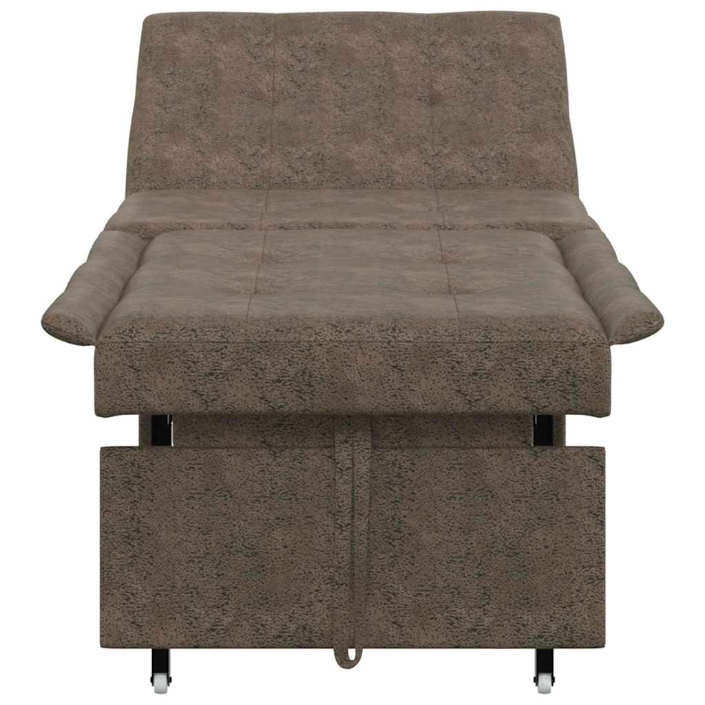 Divano Letto Grigio scuro 67 x 194 x 38 cm