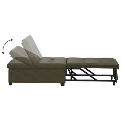 Divano Letto Verde militare 67 x 194 x 38 cm