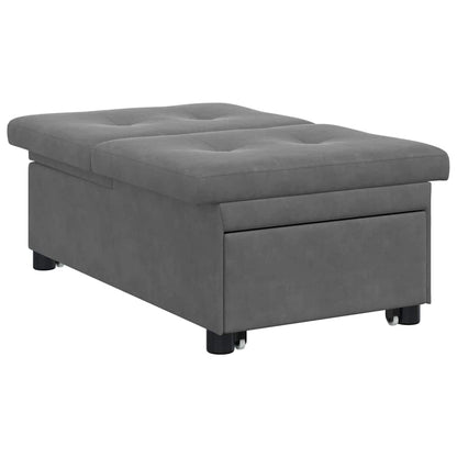 Divano letto Grigio scuro 67 x 194 x 82 cm