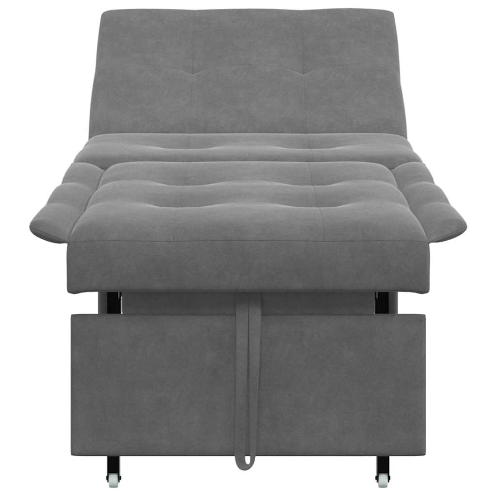 Divano letto Grigio scuro 67 x 194 x 82 cm
