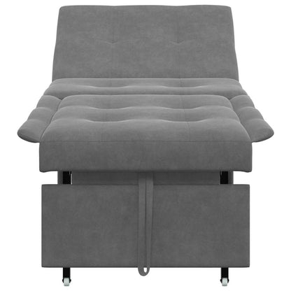 Divano letto Grigio scuro 67 x 194 x 82 cm