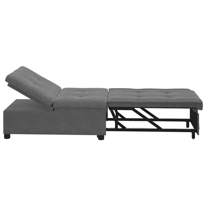 Divano letto Grigio scuro 67 x 194 x 82 cm