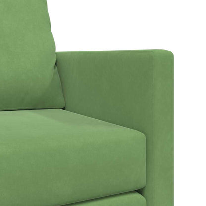 Divano Letto con cuscino Verde chiaro 122 x 70 x 60 cm Velluto - homemem39