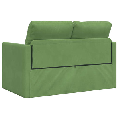 Divano Letto con cuscino Verde chiaro 122 x 70 x 60 cm Velluto - homemem39