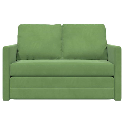 Divano Letto con cuscino Verde chiaro 122 x 70 x 60 cm Velluto - homemem39