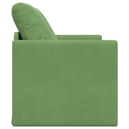 Divano Letto con cuscino Verde chiaro 122 x 70 x 60 cm Velluto - homemem39